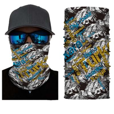 China Wholesale Custom Printed Anti-UV Polyester Ice Silk Polish Multifunctional Tube Bandana Cuff for sale