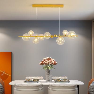 China New Design 2022 Modern European Style Ball Chandelier Shade Lamp Modern Decorative Luxury Dining Room Pendant Light for sale