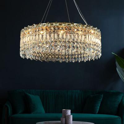 China Luxury Crystal Chandelier Dining Room Lamps Atmospheric Living Room Simple Postmodern Modern Creative Bedroom Lamp for sale