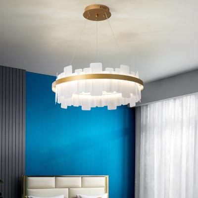 China 2022 New Design Modern Acrylic Chandelier Warm Lighting Luxury Living Room Decorative Chandelier And Pendant Light for sale