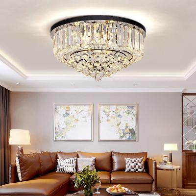 China 2022 New Product Exterior Mounted Hotel Hanging High Ceilings Style Modern Crystal Ceiling Lamp For Decorate Home Hotel And Villa for sale