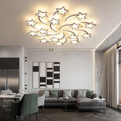 China Hot Sales Designer Modern Decorative Indoor Lighting Acrylic Surface Mounted High Quality White Square Decorative Residential Cafe Led Ceiling Light for sale