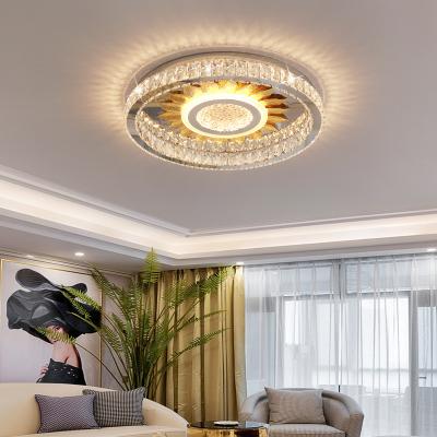 China Unique Design Outdoor Crystal Clear Crystal Acrylic LED Dimmable Mounted Ceiling Lamp For Living Dining Bedroom Ceiling Fashionable Lighting for sale