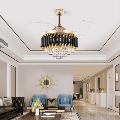 China Modern Remote Control Ceiling Fan With Remote Control Fan Light Pendant Chandelier Ceiling Lights Fancy Combo Lighting for sale