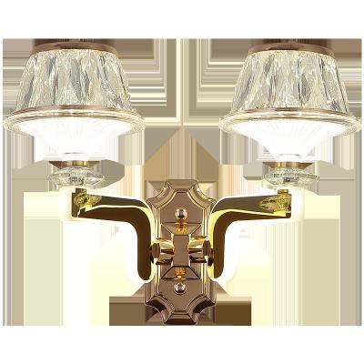 China Modern Chandelier Gold Finish Hotel Wall Lamp Lighting Fixtures Eye-Care Modern Home Living Modern Wall Lamp For Hotel Crystal for sale