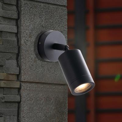 China Modern creative led modern wall lamp hotel villa modern waterproof simple style black finish wall lamp for sale