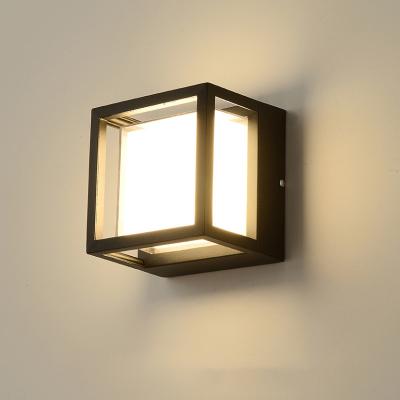 China Modern Outdoor Modern Garden Porch IP65 Round Square Sconce Lamp Adjustable Graden 6W 12W Shine Up and Down Led Wall Light Down Lamp for sale