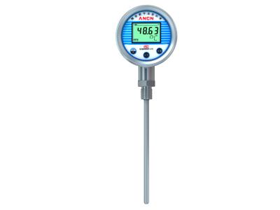 China Mini LCD Display Digital Water Temperature Gauge Dial 2.5 Inch 63mm for sale