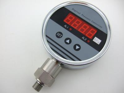 China Calibrated Digital Pressure Gauge 2 Relay Output  4VDC/220VAC Power Supply for sale