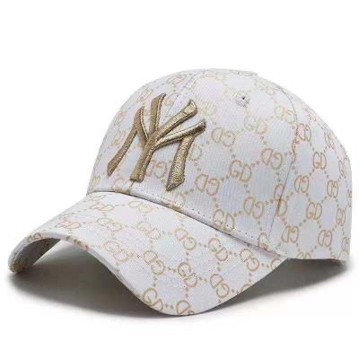 China COMMON high quality word cotton jacquard fabric with 3D embroidery visor hat for sale