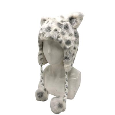 China JOINT Wholesale Customized Children's Plush Plush Velvet Thickened Cute Fashion Warm Earflap Hat for sale