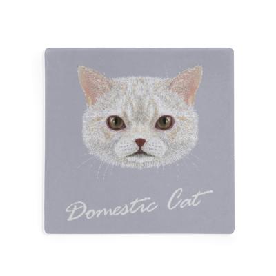 China Viable good quality customs printing fashion cute cat patterns cup mat coasters cup mat coasters cheap price for sale