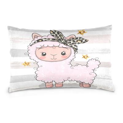 China Custom Printed Cute Non-Toxic Pillow Cases 20*30inch Pillow Cover With Zipper Bedding Sets Home Textiles For Sale for sale