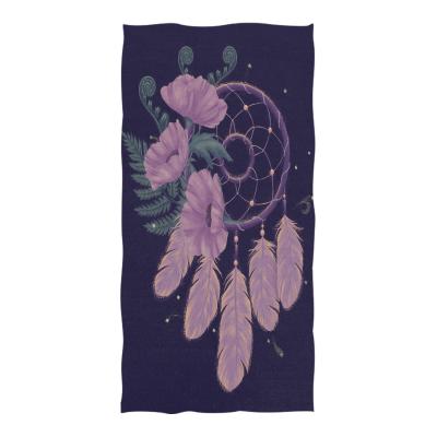 China Sustainable Beach Towel Printed Microfiber Square Beach Towel Custom Print Summer Soft Bath Towel for sale