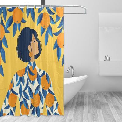 China New Arrival Printing Custom Shower Curtain Bathroom Hanging Hooks Bathroom Curtains Shower Curtain for sale