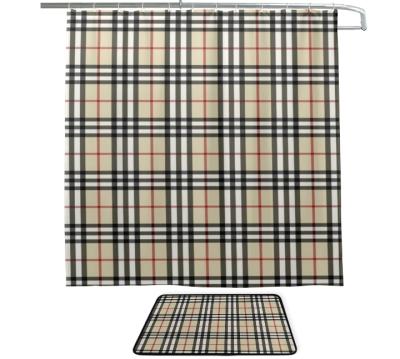 China Sustainable Famous Brand Designers Luxury Custom Curtain Set Bathroom Sets With Shower Curtain And Covers for sale