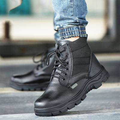 China Anti-Static Steel Toe Safeti Industrial High Heel Construction Boots Work Functional Safety Shoes for sale