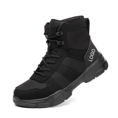 China Anti Static Mens Steel Toe Work Boots Water Resistant Safety Shoes For Engineers for sale