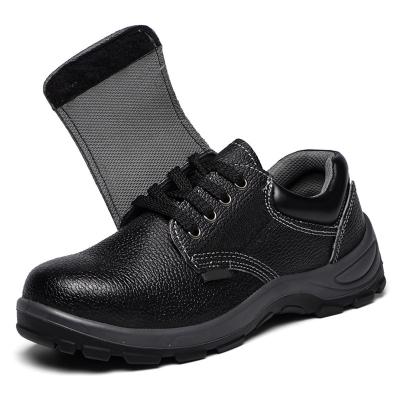 China Factory PU Rubber Sole Slip Steel Genuine Leather Heavy Duty Industrial Welders Welding Footwear Safety Shoes for sale