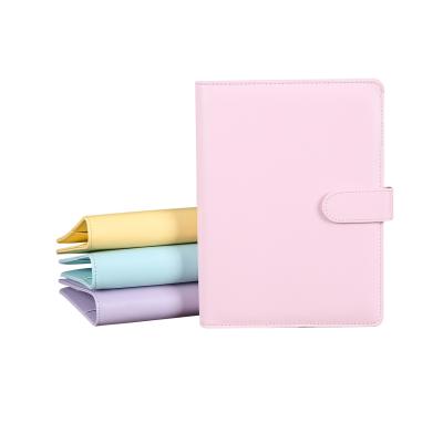 China Loose-leaf Diary A5 Ring Binder PU Leather Hardcover Book Business Notebook A5 A6 Retro Custom Wholesale Hand Register for sale