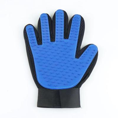 China Stocked 2021 New Design Pet Hot Selling Massage Cleaning Deshedding Brush Product Dog Hair Remover Grooming Glove for sale