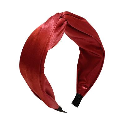 China Amazon Success 2021 Fashion Design Women Hair Accessories Hair Wrap Soft Tie Knot Twisted Hair Band New for sale