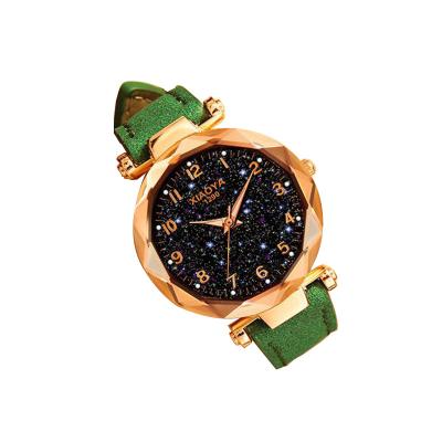 China Fashion \ Dress 2021 Popular Luxury Best Selling Watches Starry Sky Quartz Female Clock Product Luxury Women Watches With PU Watch Band for sale