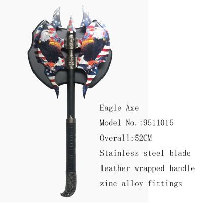 China Europe fantasy decorative ax with us flag on it 9511015 for sale