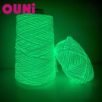 China Spun Ring Can Light In The Night Chinese Brand Glow In The Dark Yarn To Adorn Tiktok Hot Selling Hand Knitting Yarn for sale