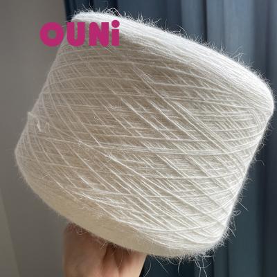 China Angora 50 60 70 80 Anti-Static Blended Long Multicolor Angora 50 60 80 Mink Hair Fluffy Thick Yarn On Taper For Scarf for sale