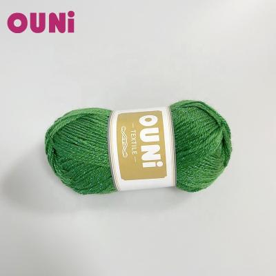 China New fancy anti-pilling hand knitting crochet scrap projects 100%acrylic thread mix with high quality pure sparkle metallic yarn for sale