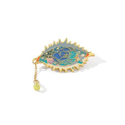 China Custom Hard Enamel Pins Evil Eye Blue Eye Enamel Brooch Lapel Pin Badge New Designs Fashion Metal Manufacturer for sale