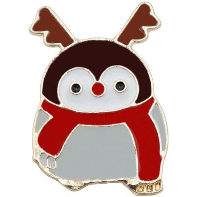 China Cute Movies Badge Metal Anime Game Lapel Pin Anime Penguin Enamel Pin For Gifts for sale