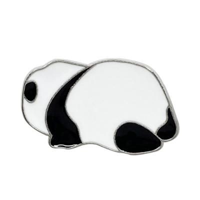 China Custom Zinc Alloy Label Metal Logo Pin Badge Metal Cute Anime Cartoon Panda Soft And Hard Enamel From New Metal Factory for sale