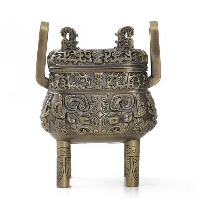 China Europe Factory Price Custom Brass Censer Stand Alloy Tripod Incense Stick Burner Quadruped Stand for sale