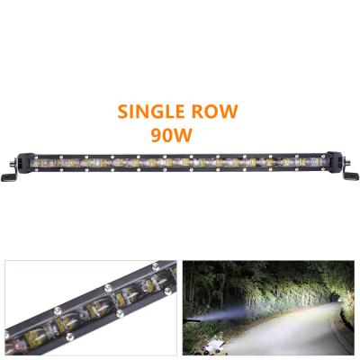 China Jiuguang White Light Weight Hot Selling Single Row 6D Single Slim Car Led Light Bar Truck , 4*4 Offroad Led Light Bar for sale