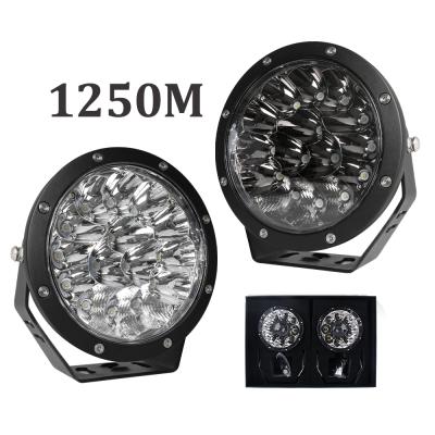 China 4x4 Newest High Power IP68 Offroad Light 1580M Super Bright Round Led Offroad Spotlight 4x4 Bumper Truck 7