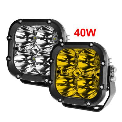 China Automobile lighting system IP68 IP69K 5200LM 40W Lux@750m auto floodlight 5 inch off road 4x4 mini led driving lights for truck for sale