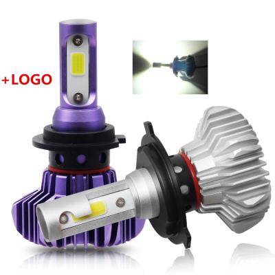 China S9 8000LM Car Kits Diecast Aluminum Housing Head Lights 9012 H9 H8 H16 9005 HIR2 HIB2 HIB3 9007 9006 H13 COB H7 H11 H4 led headlight bulbs without fans for sale