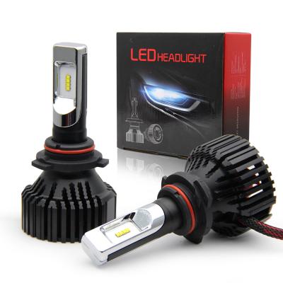 China Car Diecast Aluminum Housing Accessories 16000lm H13 Led Headlight Bulbs T8 H1 H11 9005 9006 H7 H4 T8 Car Led Auto Headlight for sale