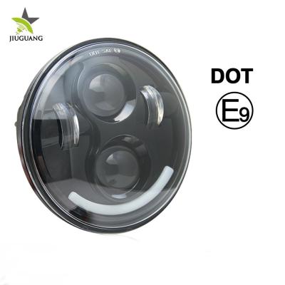 China 5.75inch Round Motorcycle Led Headlight Die Casting Aluminum Housing Light Led Motor Headlights for sale