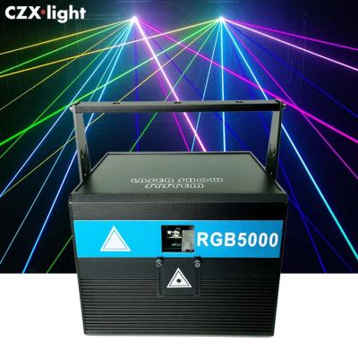 China Advertising APP writing dmx stage lights disco animation nightclub laser light ilda 30k beam projector 5w rgb laser show professional for sale