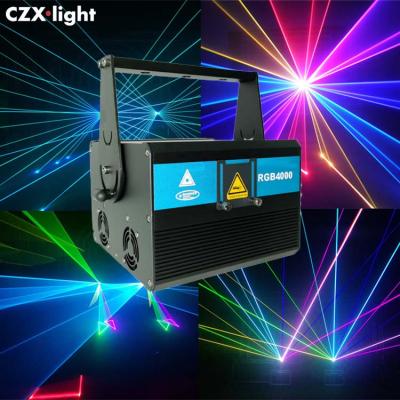 China Advertising 3000 mw galvo mnin laser projector laser light beam disco dj festa club laser stage lights FB3 FB4 ILDA RGB light beam laser lights for sale