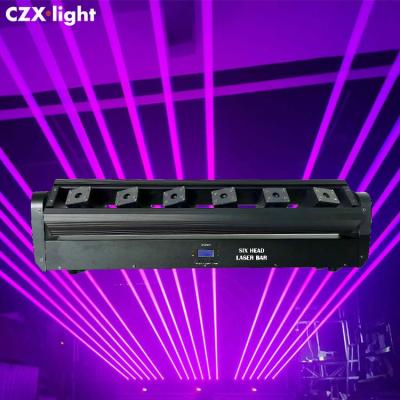 China fat beam red blue green stage disco lights 6 laser rgb eyes dmx lens red green blue fat beam laser bar light for bar club ktv dj wedding for sale