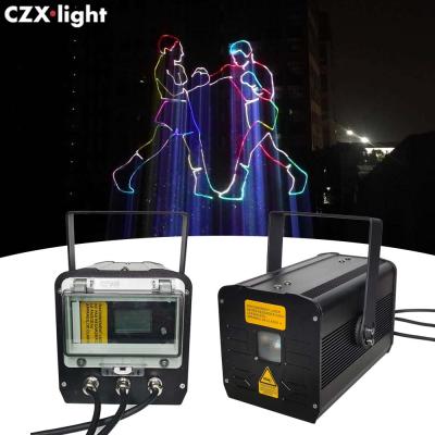 China Advertising Waterproof RGB 2W 3W 5W 8W Laser Scanner Stage Light Animation Projector Disco Laser Lit Outdoor Activity Event Party Light for sale