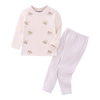 China Breathable Warm Style Kids Clothes Set 2 Piece Home Wear Children Winter Pajamas Set Children's Pajamas Suit for sale