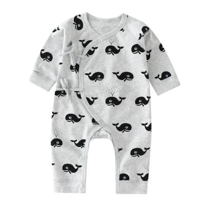 China Hot Selling Newborn Soft Cotton Long Sleeve Baby Clothing Jumpsuit Overalls Set for sale