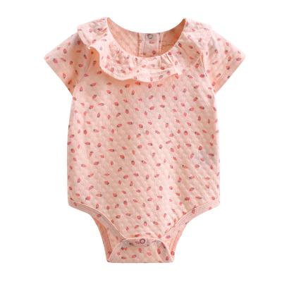 China Cotton made in china special designer design cotton material baby wrap one piece pajamas set for sale