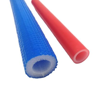 China Anti-UV Anti-UV Resistant HDPE Foam Insulation Pipe Red Color 16mm for sale