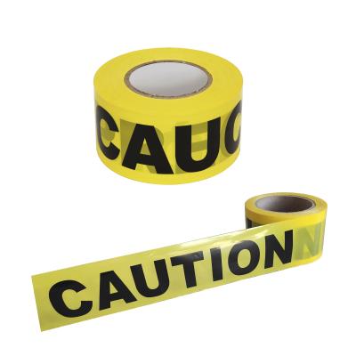 China PVC Elevated Visible Barrier Flags Yellow Caution Tape Caution Tape Esd Warning Device for sale